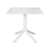 Masă cu blat 80x80 cm, alb Clip 80